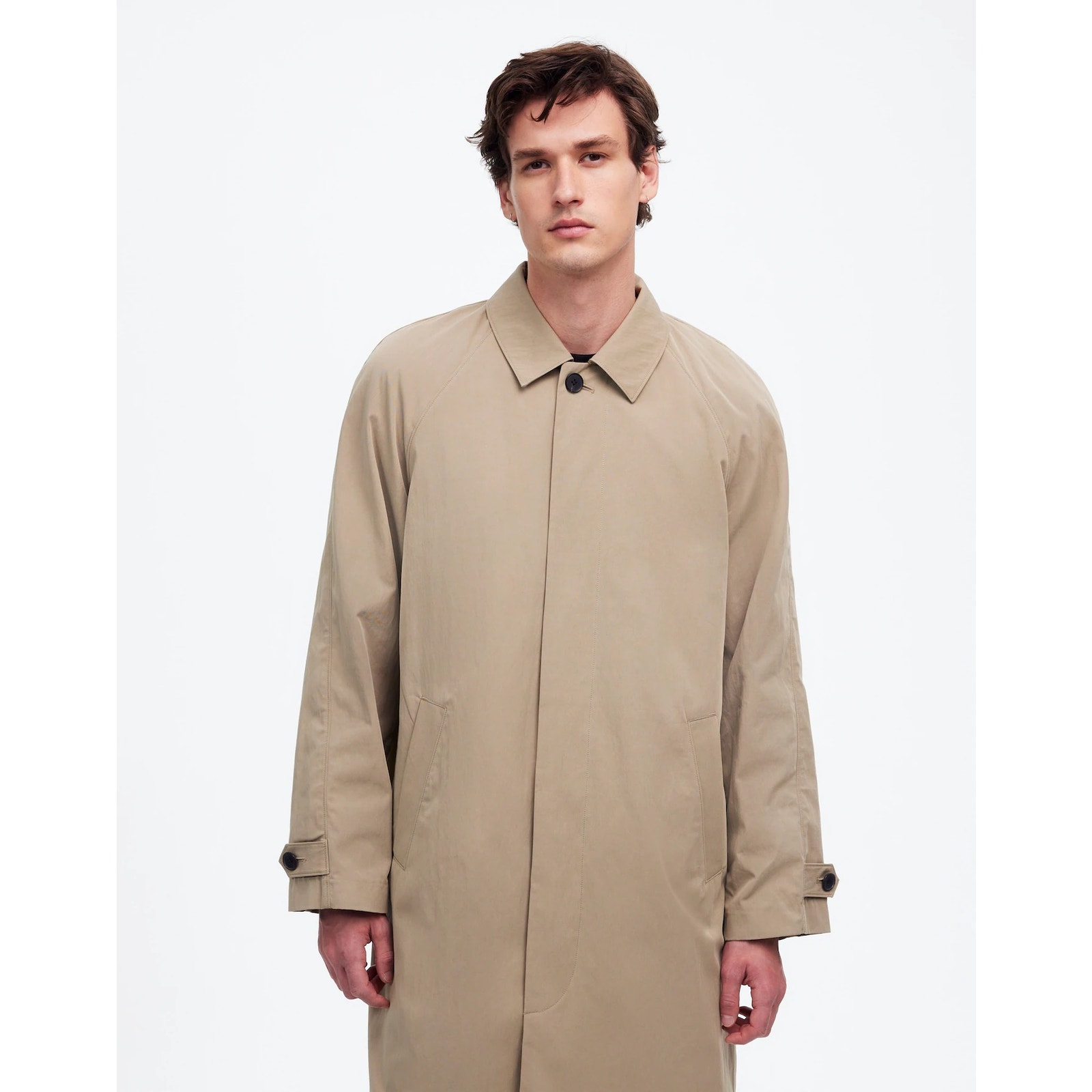 Nwt Madewell Men's Raglan-Sleeve Trench Coat In Italian Twill Xs